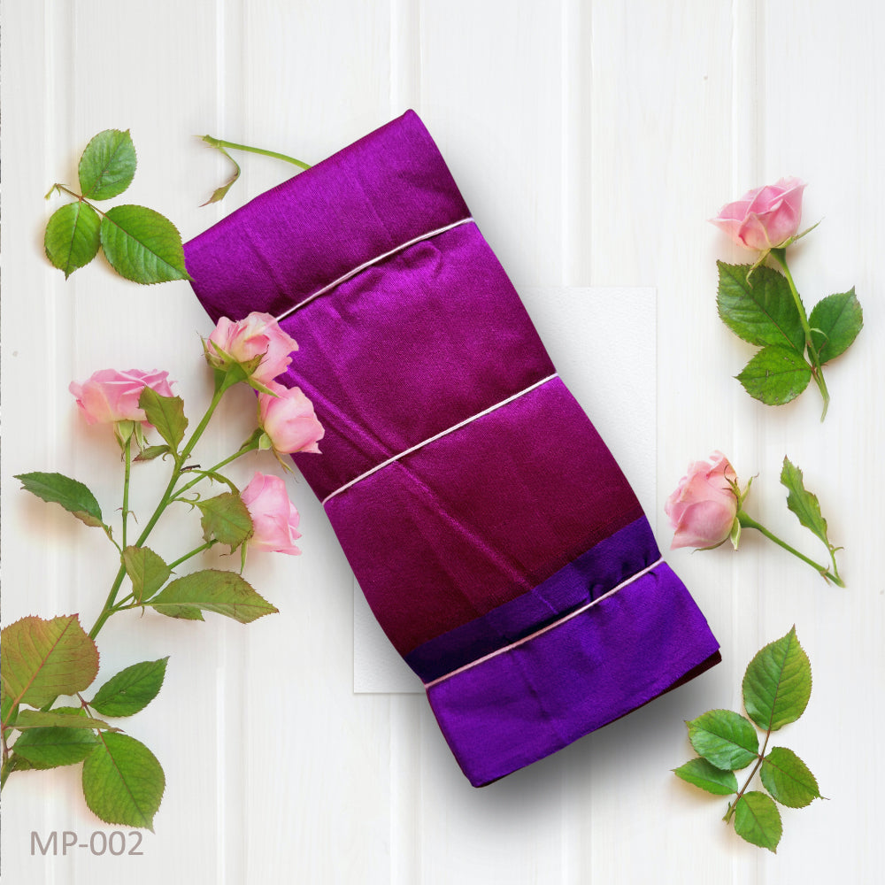 Orchid Hues - Lightweight Dark Pink Saree with Purple Border